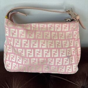 RARE Vintage Fendi Pink Zucca FF Mini Top
Handle Bag | Authentic